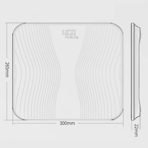  D&F Household Electronic Scales, Human Health Weight Loss Scales Can Weigh 180kg, Battery Models Body Weight Scales (Color : White)