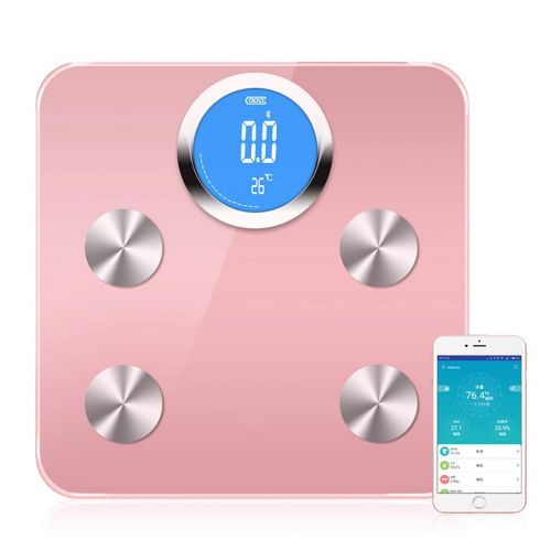  D&F Smart Body Fat Weight Accurate Household Adult Weight Loss Measurement of Fat Can Support 180kg Body Weight Scales (Color : Black)