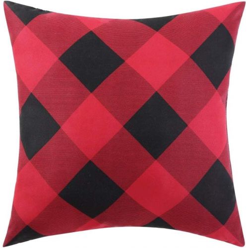  D&H 3 Piece Boys Classic Rectangle Plaid Theme Quilt Twin Set, Beautiful Lumberjack Madras Checkered Lodge Hunting Themed, Tufted Reversible Bedding, Cozy Warm Sporty Style, Vibrant Co