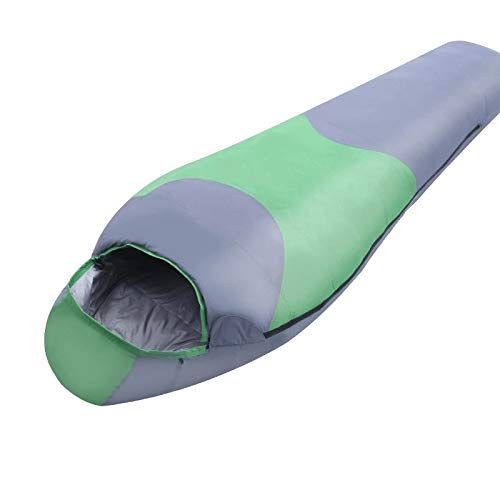  D&L Green Outdoor Adult Travel Camping Water Resistant Thick Sleeping Bag Mummy Style