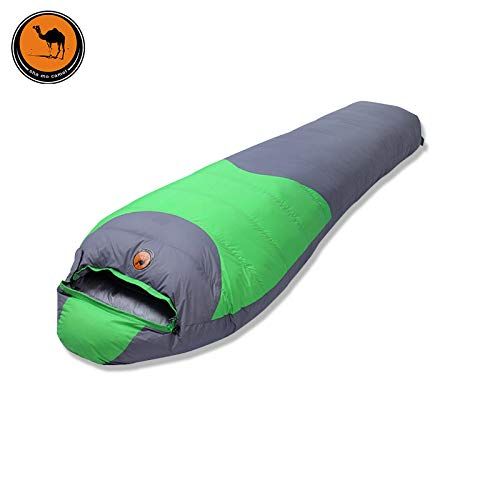  D&L Green Outdoor Adult Travel Camping Water Resistant Thick Sleeping Bag Mummy Style