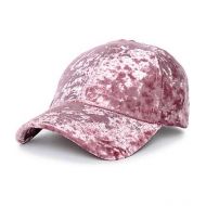 D&Y Mauve Crushed Velvet Baseball Hat