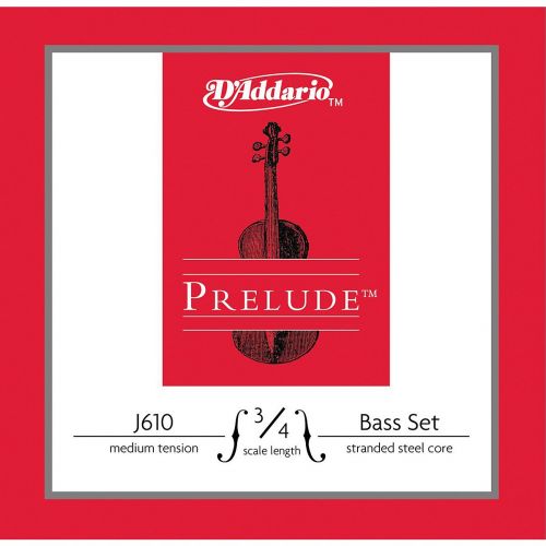  D'Addario DAddario Prelude Bass String Set 3/4 Size Medium