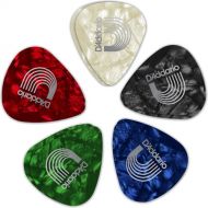 D'Addario Classic Pearl Celluloid Guitar Pick Assortment 10-Pack (Heavy)