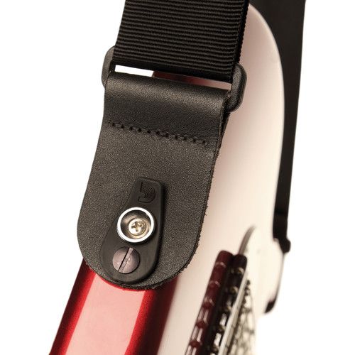  D'Addario Pad Lock Guitar Strap (Black)