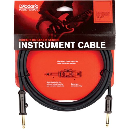  D'Addario Circuit Breaker Instrument Cable (20')