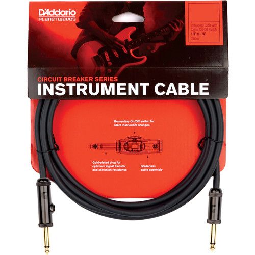  D'Addario Circuit Breaker Instrument Cable (30')