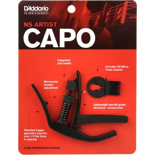  D'Addario NS Artist Capo (Black)