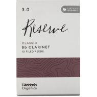 D'Addario Organics Reserve Classic Bb Clarinet Reeds - 3.0 (10-pack)