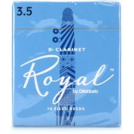 D'Addario RCB10 Royal Bb Clarinet Reed - 3.5 (10-pack)