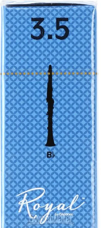  D'Addario RCB10 Royal Bb Clarinet Reed - 3.5 (10-pack)