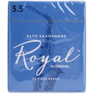 D'Addario RJB1035 - Royal Alto Saxophone Reeds - 3.5 (10-pack)