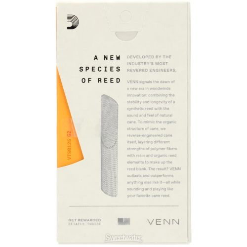  D'Addario VTS0125G2 VENN Generation 2 Tenor Saxophone Reed - 2.5