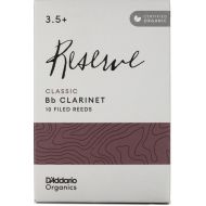 D'Addario Organics Reserve Classic Bb Clarinet Reeds - 3.5+ (10-pack)