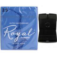 D'Addario Royal Alto Saxophone Reeds (10-pack) with Reed Vitalizer - 2.5