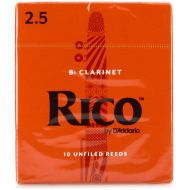 D'Addario RCA1025 Rico Bb Clarinet Reed - 2.5 (10-pack)