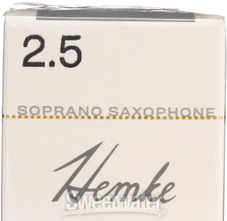 D'Addario RHKP5SSX250 - Frederick L. Hemke Soprano Saxophone Reeds - 2.5 (5-pack)