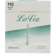 D'Addario RCC10MS La Voz Bb Clarinet Reed - Medium Soft (10-pack)