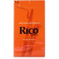 D'Addario RLA2535 - Rico Baritone Saxophone Reeds - 3.5 (25-pack)