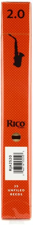  D'Addario RIA2520 - Rico Alto Saxophone Reeds - 2.0 (25-pack)