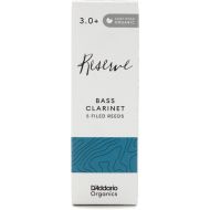 D'Addario Organics Reserve Bass Clarinet Reeds - 3.0+ (5-pack)