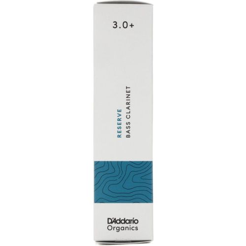  D'Addario Organics Reserve Bass Clarinet Reeds - 3.0+ (5-pack)