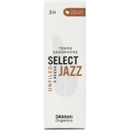 D'Addario Organics Select Jazz Unfiled Tenor Saxophone Reeds - 3 Hard (5-pack)