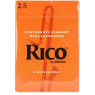 D'Addario RFA1025 Rico Contrabass Clarinet Reed - 2.5 (10-pack)