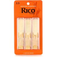 D'Addario RLA0325 - Rico Baritone Saxophone Reeds - 2.5 (3-pack)