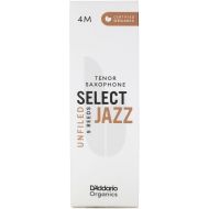 D'Addario Organics Select Jazz Unfiled Tenor Saxophone Reeds - 4 Medium (5-pack)