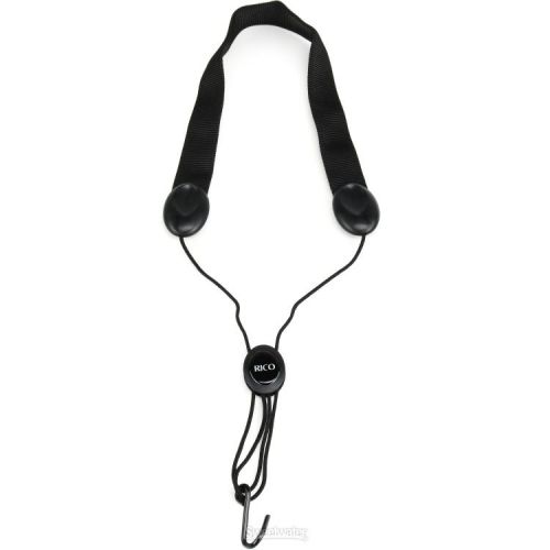  D'Addario SJA11 Fabric Neck Strap - Black