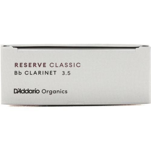  D'Addario Organics Reserve Classic Bb Clarinet Reeds - 3.5 (10-pack)