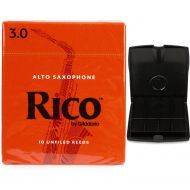 D'Addario Rico Alto Saxophone Reeds (10-pack) with Reed Vitalizer - 3.0