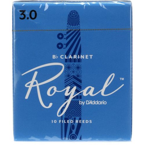  D'Addario Royal Bb Clarinet Reeds (10-pack) with Reed Vitalizer - 3.0