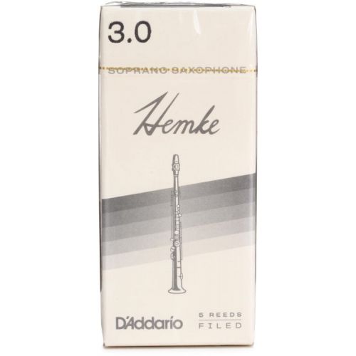  D'Addario Frederick L. Hemke Soprano Saxophone Reeds (5-pack) with Reed Vitalizer - 3.0