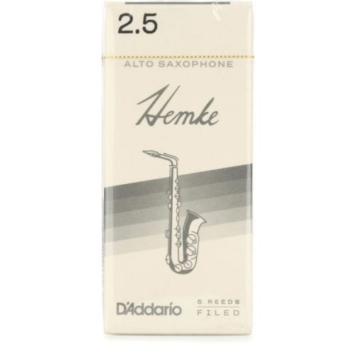  D'Addario Frederick L. Hemke Alto Saxophone Reeds (5-pack) with Reed Vitalizer - 2.5