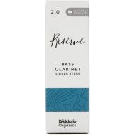 D'Addario Organics Reserve Bass Clarinet Reeds - 2.0 (5-pack)