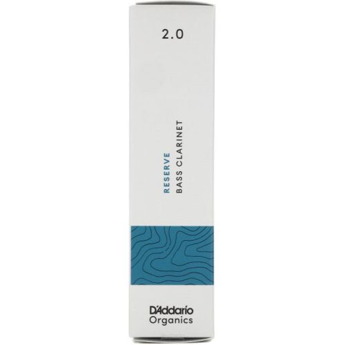  D'Addario Organics Reserve Bass Clarinet Reeds - 2.0 (5-pack)