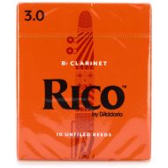 D'Addario RCA10 Rico Bb Clarinet Reed - 3.0 (10-pack)