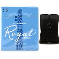 D'Addario Royal Bb Clarinet Reeds (10-pack) with Reed Vitalizer - 3.5