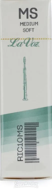  D'Addario RIC10MS - La Voz Soprano Saxophone Reed - Medium Soft (10-pack)