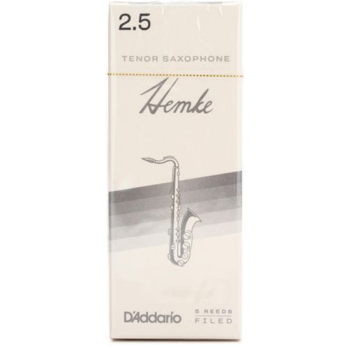  D'Addario Frederick L. Hemke Tenor Saxophone Reeds (5-pack) with Reed Vitalizer - 2.5