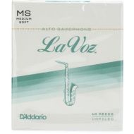 D'Addario RJC10MS - La Voz Alto Saxophone Reeds - Medium Soft (10-pack)