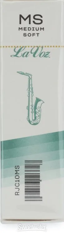  D'Addario RJC10MS - La Voz Alto Saxophone Reeds - Medium Soft (10-pack)