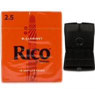 D'Addario Rico Bb Clarinet Reeds (10-pack) with Reed Vitalizer - 2.5