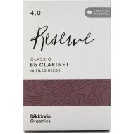 D'Addario Organics Reserve Classic Bb Clarinet Reeds - 4.0 (10-pack)
