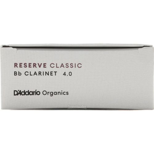  D'Addario Organics Reserve Classic Bb Clarinet Reeds - 4.0 (10-pack)