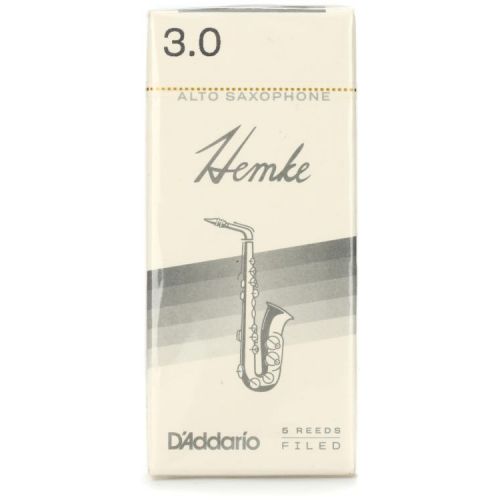  D'Addario Frederick L. Hemke Alto Saxophone Reeds (5-pack) with Reed Vitalizer - 3.0