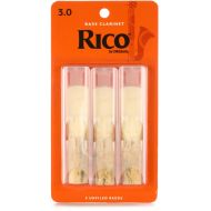 D'Addario REA0330 Rico Bass Clarinet Reed - 3.0 (3-pack)