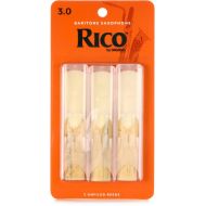 D'Addario RLA0330 - Rico Baritone Saxophone Reeds - 3.0 (3-pack)